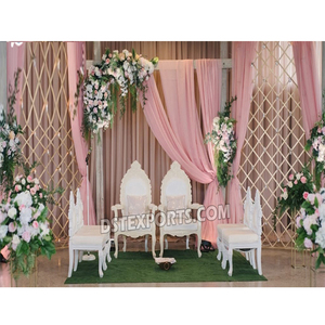 Juego de sillas Mandap de boda del sur de la India Estilo único Mandap de boda del sur de la India Juego de sillas Mandap de boda del sur de la India Venta de EE. UU. - Product Image 1