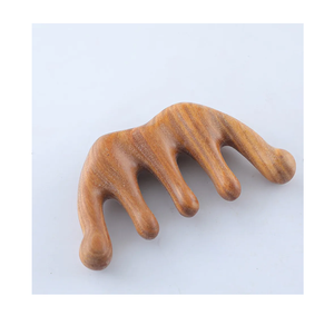 Diseño Peine de masaje de madera Peine masajeador de cuero cabelludo Peine de sándalo hecho a mano para masaje para vender - Product Image 5
