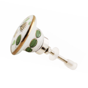 Industrial español hexágono marroquí oro trabajo flor cerámica perillas gabinete cajón armario tocador dormitorio cocina de alta calidad - Product Image 2