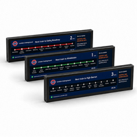 Écran numérique LCD de 65,7 pouces de type barre étirée pour affichage des directions aux portes de métro, 16,7 millions de couleurs, 700 nits, système de terminal d'affichage numérique