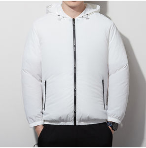 Abrigos de nailon cortavientos a la moda con logotipo personalizado chaquetas de colores personalizadas de primavera chaqueta impermeable con cremallera para hombre - Product Image 5