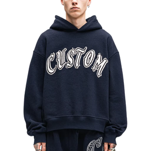 เสื้อฮู้ดแขนยาวสำหรับผู้ชายเสื้อฮู้ดแบบสวมหัวโอเวอร์ไซส์โอเวอร์ไซส์ผ้าคอตตอน100% แนวสตรีท - Product Image 2