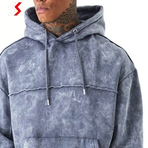 Survêtement pour homme en tissu lourd de qualité supérieure, imprimé sur mesure, lavage à l'acide, respirant, durable, anti-rides - Product Image 6