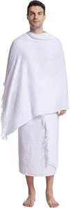 Color blanco personalizado Hajj & Umrah Ihram musulmanes islámicos Ahram toallas de algodón transpirable turco Namaz hombres Arabia Saudita Ehram Ihrams - Product Image 4