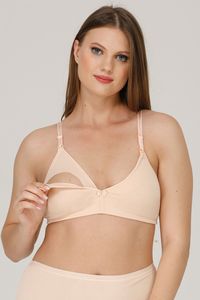 Sujetador de Maternidad Negro sin Varillas para Mujer, con Tirantes Ajustables y Cierre de un Solo Botón, Transpirable, de Spandex y Poliéster, Cuello en V - Product Image 4