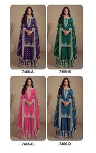 Salwar Kameez Dupatta en soie lourde de dernier créateur avec broderie de séquence de 3mm tenue d'exportation de mode pour femme à forte demande - Product Image 3