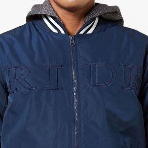 Blouson aviateur Softshell personnalisable pour hommes, tissu en toile d'hiver avec motif de broderie, couleur unie du fabricant direct - Product Image 5