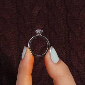 Bague de fiançailles personnalisée certifiée Gia Igi Vvs Cvd Lab Grown Créated Diamond 10k 14k 18k Gold Radiant Cut Pave Yellow Gold - Product Image 4