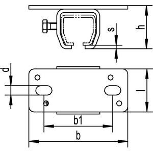 Soporte para Techo 402, Perfil Galvanizado Amarillo 400, Montaje en Techo HELM - Product Image 3