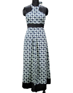 Vestido Maxi Vintage de Mujer con Estampado de Puntos, Estilo Bohemio Elegante, Largo hasta el Suelo, Casual de Verano, Cintura Natural, Tejido Y2K - Product Image 1