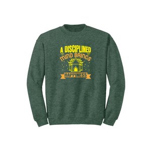 Sweat-shirt en coton mélangé Bouddha Thèmes Imprimer 12 options de couleur Style décontracté 260-280 GSM Placement de conception personnalisable pour l'hiver - Product Image 6