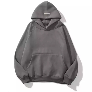 JUPITER เสื้อกันหนาวมีฮู้ดแบบสวมหัวผ้าฟลีซซับในผ้าฝ้ายเนื้อนุ่มทรงหลวม - Product Image 1