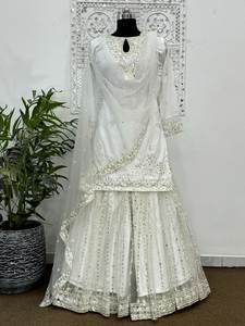 Bon Prix Meilleure Qualité Design Pure Soie Avec Fil & Broderie Salwar & Plazzo Avec Dupatta De SHREE INDIAN EXPORTS - Product Image 6