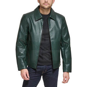 Chaqueta de Cuero para Hombre de Moda al por Mayor, Chaqueta de Cuero PU para Hombre, Chaqueta de Cuero de Alta Calidad - Product Image 1
