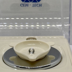 หินเพชรโมอิสอัญมณีสีขาวธรรมชาติเจียระไนแบบไม่ใช้ความร้อน - Product Image 4