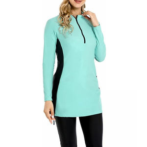 Ensemble de maillots de bain Burkini OEM personnalisé 2026, 2 pièces, couvrant entièrement le corps, maillot de bain islamique modeste pour femmes - Product Image 3