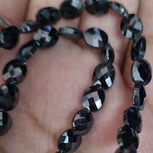 Cuentas de moissanita negra de grado AAA 6*7 MM, joyería personalizada para collares, estilo Hip Hop elegante, Material de piedra de alta calidad - Product Image 6