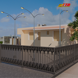 Clôtures en fer forgé de haute qualité traitées thermiquement avec modélisation 3D pour maisons, villas et jardins, résistance et beauté durable - Product Image 5