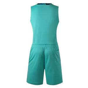 Maillots de basket-ball pour hommes sans manches uniformes de basket-ball Shorts maillots de basket-ball ensembles Quickdry 100% Polyester - Product Image 5