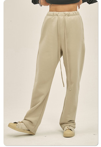 Personnalisé pour Puff Print Flare Wide Leg Pantalons de survêtement pour hommes Sun Faded Fleece Blank Baggy Pants Flat Front Wholesale Flared Sweatpants - Product Image 4