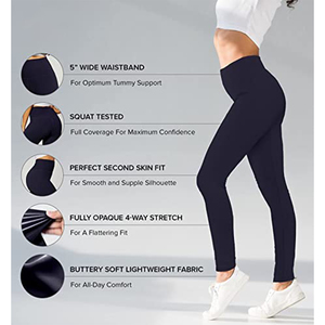 Pantalones Deportivos de Mujer con Abertura Lateral, Pantalones de Fitness Ajustados con Dobladillo Dividido - Product Image 5