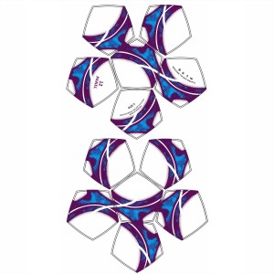 Ballon de football thermocollé multicolore, revêtement en TPU durable, matériau en PVC, ballon d'entraînement pour jeunes/adultes, intérieur/extérieur, vessie en butyle - Product Image 3