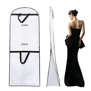 Bolsa de Almacenamiento para Trajes de Hombre y Vestidos de Novia de Alta Calidad Ecológica, Funda Protectora para Ropa con Cierre de Cremallera y Logotipo Personalizable - Product Image 1