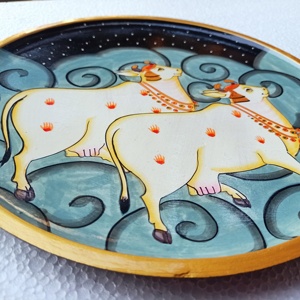 Tapices y bandejas con tema de Vaca pintados a mano hechos a medida ideales para la decoración del hogar adecuados para la reventa - Product Image 3