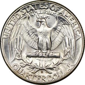 Rare pièce de collection 1938 S Washington Quarter à faible tirage - Product Image 2