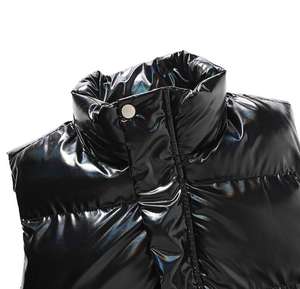 Gilet d'hiver en toile pour homme, écologique, décontracté, sans manches, fermeture éclair, classique, chaud, vêtement d'extérieur - Product Image 4