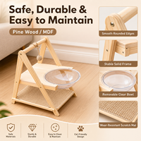 Grande maison pour chat en bois, condo multi-niveaux, appartement pour chat, meubles pour plusieurs chats d'intérieur, OEM ODM