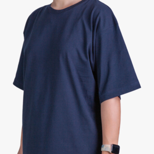 T-shirt unisexe surdimensionné de haute qualité - Bleu marine Coupe décontractée et confortable Design polyvalent et tendance Approvisionnement en gros - Product Image 1
