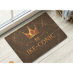 Tapete de Entrada IKE-Conic de Diseño Artístico Moderno, con Base de Fibra de Coco y Mármol, Personalizable para Interiores/Exteriores, Hogar, Cocina, Baño, Decoración Navideña - Product Image 1