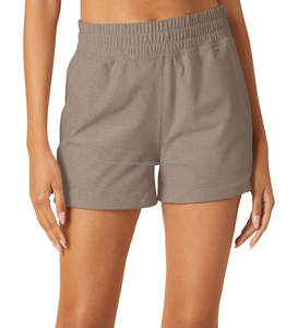 Pantalón corto de verano de cintura alta para mujer en forro polar de algodón transpirable Logotipo impreso personalizado Patrón corto caliente - Product Image 6