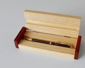 BAMBOO <b>WOODEN</b> PAINTED SINGLE/Double Slot Ballpoint Pen Signature Gift Set Modern Design High Quality Wall Hanging School - Product Image 4