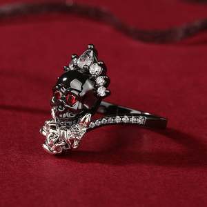 แหวนเงินแท้รูปหัวกะโหลกและดอกกุหลาบ Jeulia My Queen - Product Image 5