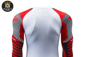 Vente chaude Logo Personnalisé Conception Rash Guard à Manches Longues pour BJJ MMA Jiu Jitsu Formation et Compétition Respirant Sublimation Imprimer - Product Image 6