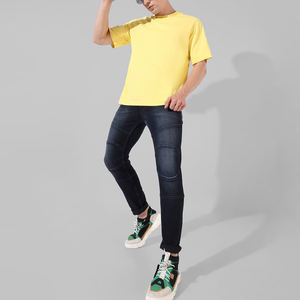 Streetwear baggy multi-poches pour hommes, jean Slim Fit vieilli pour hommes, vente en gros sur mesure - Product Image 3