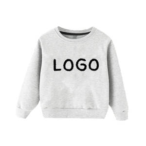 Spring Autumn Custom Kids Crewneck Sweatshirts Casual Cotton Solid Color Sweatshirt for Kids Baby Boys and Girls - Product Image 2