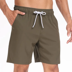 Bermudas informales ecológicas para hombre, pantalones cortos básicos antiarrugas para trotar, logotipo personalizado, estampado suelto, atléticos, correr, playa, baloncesto - Product Image 5