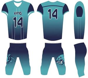 ชุดกีฬาอเมริกันฟุตบอลคุณภาพสูงสำหรับผู้ชาย ชุดสั้นพิมพ์ลาย น้ำหนักเบา โพลีเอสเตอร์ 100% สีปรับแต่งได้ บริการ OEM - Product Image 2