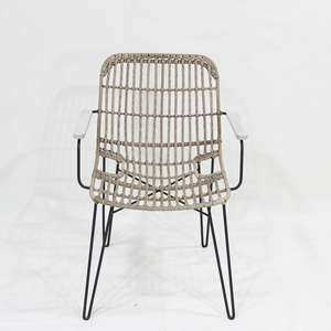 Comhome Elegant Plastic Rattan <b>Garden</b> Chair with Deep <b>Cushions</b> and Built-in <b>Storage</b> for Relaxed Seating - Product Image 5