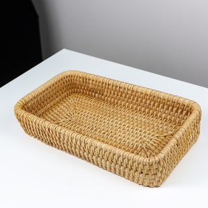 Bandejas para servir café Marco hecho a mano de bambú de Vietnam respetuoso con el medio ambiente con tejido de ratán duradero Suministro de precio de fábrica-SS2055 - Product Image 2