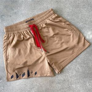 Pantalones cortos transpirables de malla de secado rápido para hombre de verano 2024, moda para gimnasio, baloncesto, correr, patrón sólido, ecológicos - Product Image 2