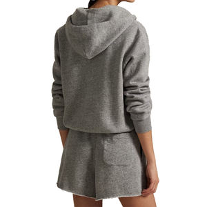 Sweat à capuche pour femme en molleton de qualité supérieure, tendance, à fermeture éclair intégrale, personnalisable, en coton mélangé lourd, broderie, XS, automne, été - Product Image 2