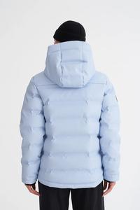 Blouson bombardier de luxe pour femmes Tissu de haute qualité avec un col montant de couleur unie et un design zippé idéal pour l'hiver - Product Image 3