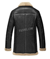 Blouson aviateur en peau de mouton pour homme, style bomber, hiver, décontracté, anti-UV, écologique, respirant, séchage rapide, doublure en sherpa