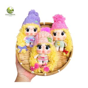 ตุ๊กตาหมูถักโครเชต์สุดหรู ของขวัญแฮนด์เมด นุ่มนิ่ม สีชมพู สีเหลือง สีสันสดใส รับสั่งทำตามแบบที่ต้องการ - Product Image 5