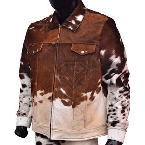 Winter Design Meilleure vente Veste en poils de vache Top Seller Original Veste en cuir lourd en poils de vache pour hommes - Product Image 2
