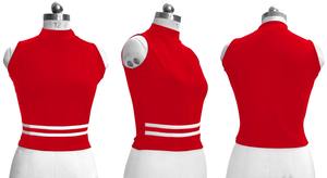 Indian Boutique Exclusive Best Red <b>Top</b> for <b>Women</b> Premium Export Quality Comfortable Polyester Knitting Latest Formal Designed - Product Image 5